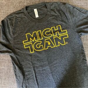 Michigan Star Wars Graphic T-shirt, Unisex S, MI Stars by Tee See Tee